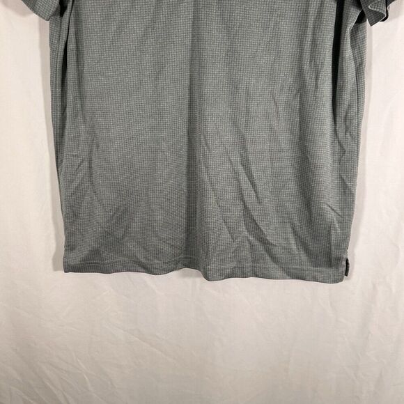 IZOD Golf Polo Shirt Men's Medium Solid Grey Short Sleeve Collared - Picture 3 of 9